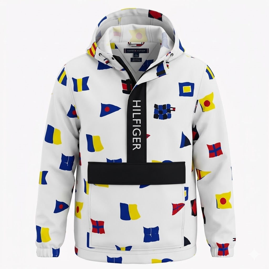 Tommy Hilfiger Heritage Anorak // Nautical Performance — Flag Print