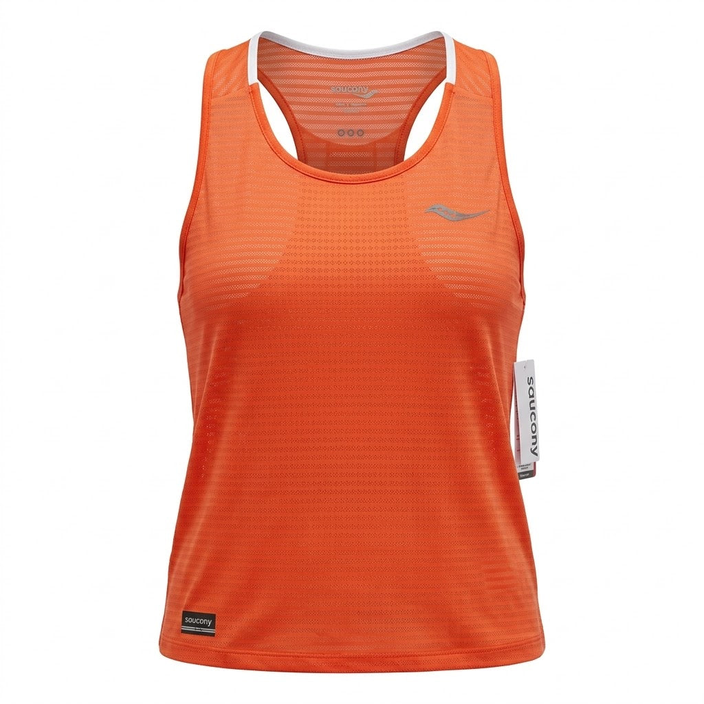 Saucony Kinvara Tank // Aero-Stream Performance — Vizi Red/Coral