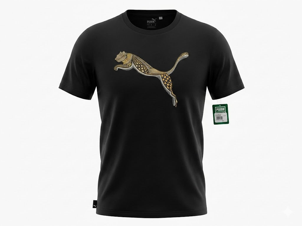 Playera Puma Original Hombre Negra Estampado Lifestyle Talla G