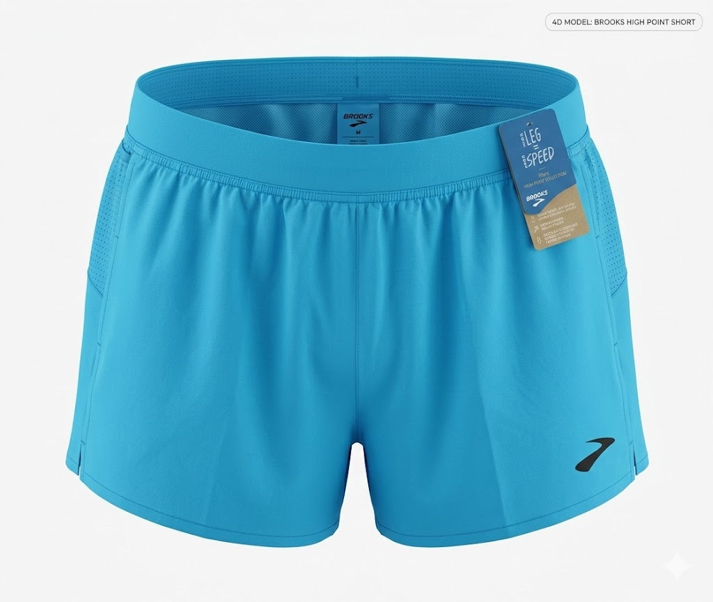 Brooks Sherpa 3" Split Short // Electric Blue