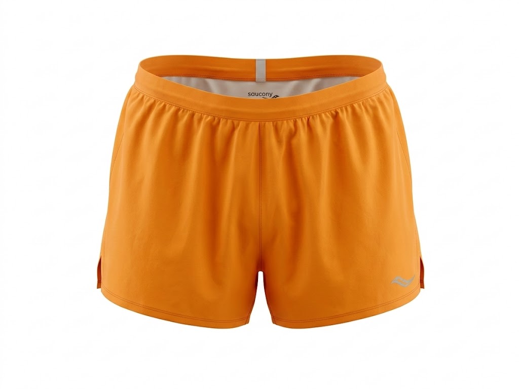 Saucony Outpace 2.5" Split Short // Vizi Orange