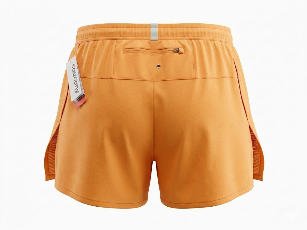 Saucony Outpace 2.5" Split Short // Vizi Orange