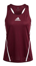Adidas Own The Run 3-Stripes Singlet // Race Day - Burgundy